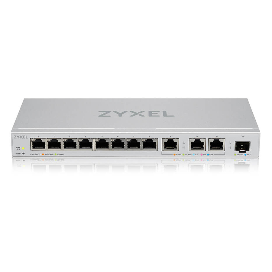 Zyxel XGS1250-12 Web Managed Switch 8x Gigabit und 3x 10 Gbit/s Ethernet, 1x 10 Gbit/s SFP+ von Zyxel
