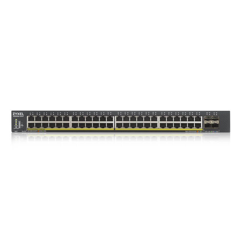 Zyxel XGS1930-52HP Smart Managed Switch 48x Gigabit Ethernet (48x PoE+, max. 375 Watt), 4x 10 Gbit/s SFP+ von Zyxel