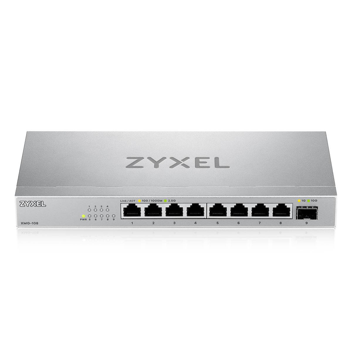 Zyxel XMG-108 Unmanaged Switch 8x 2.5G Ethernet, 1x 10G SFP+ von Zyxel