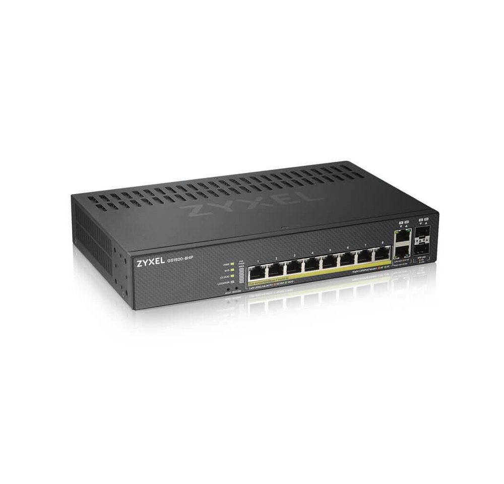 Zyxel ZYXEL Switch 8x GE GS1920-8HPV2 PoE+ Netzwerk-Switch Zyxel ZYXEL Switch 8x GE GS1920-8HPV2 PoE+ Netzwerk-Switch von Zyxel