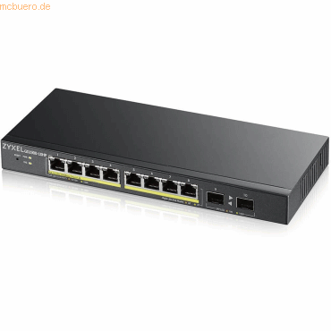 Zyxel ZyXEL GS1900-10HP V2 8-Port GbE L2 PoE+ Smart Switch 2 SFP 77W von Zyxel