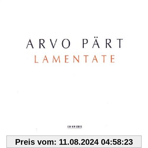 Lamentate von a/Lubimow, a/Hilliard Ensemble, the/Rsos Boreyko