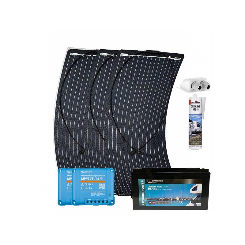 Wohnmobil Solar-Set 300W LiFePO4 12V 150Ah Victron MPPT Solarladeregler Autark Paket mit 0% MwSt nach §12 Abs. 3 UstG Wohnmobil Solar-Set 300W LiFePO4 12V 150Ah Victron MPPT Solarladeregler Autark Paket mit 0% MwSt nach §12 Abs. 3 UstG von a-TroniX
