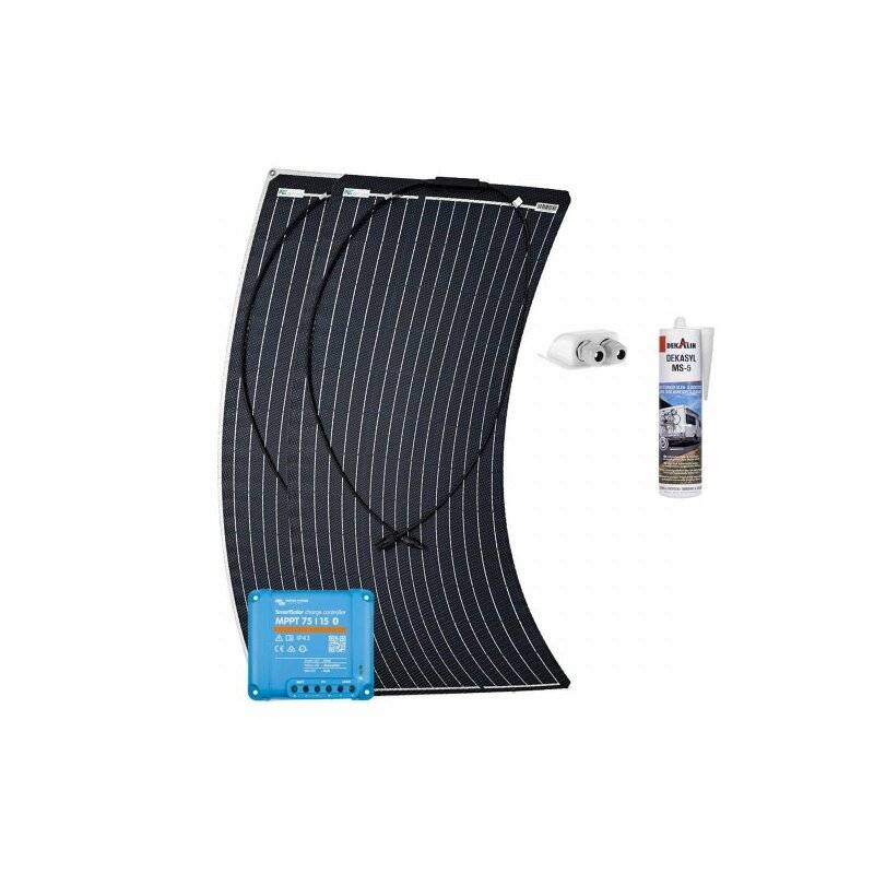 Wohnmobil Solaranlage 200W Flex Victron MPPT Solarladeregler Camper Autark mit 0% MwSt nach §12 Abs. 3 UstG von a-TroniX