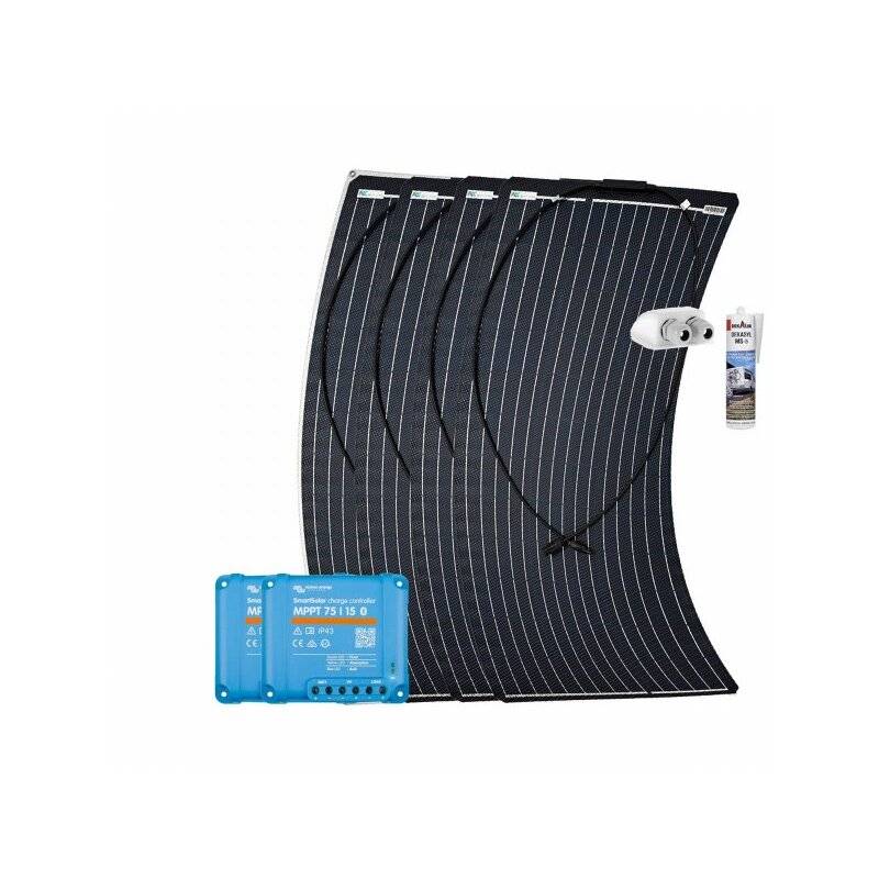 Wohnmobil Solaranlage 400W Flex Victron MPPT Solarladeregler Camper Autark mit 0% MwSt nach §12 Abs. 3 UstG von a-TroniX