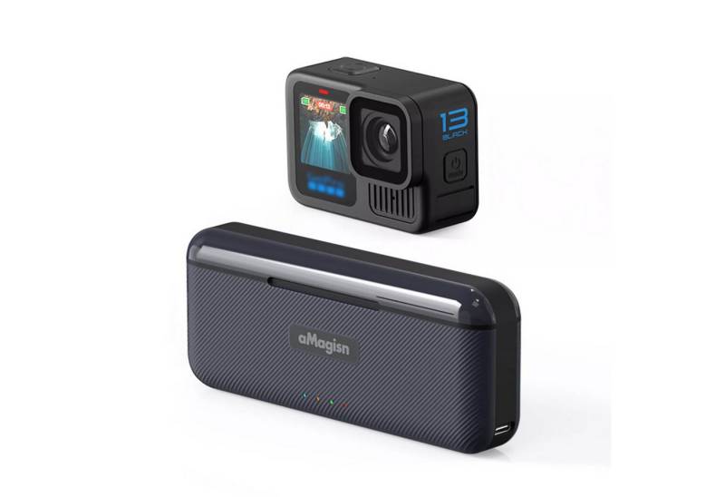 aMagisn Akku-Ladegehäuse für GoPro Hero 13 Tragbare Schnellladebox Akku-Ladestation von aMagisn