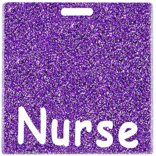 Abamilaka Bling Krankenschwester-Abzeichen, Kumpelkarte, lila, Krankenschwester-Geschenke, horizontales Abzeichen, Spule, Glitzer, Acryl, Abzeichen für Freunde, LPN, LVN, Kollegen, Krankenschwestern Abamilaka Bling Krankenschwester-Abzeichen, Kumpelkarte, lila, Krankenschwester-Geschenke, horizontales Abzeichen, Spule, Glitzer, Acryl, Abzeichen für Freunde, LPN, LVN, Kollegen, Krankenschwestern von abamilaka