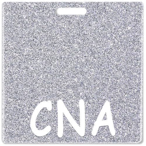 Abamilaka CNA Badge Buddy Kartenhalter, Glitzer-Abzeichen, Spule, Acryl, glitzernd, Pflegezubehör, Krankenschwestergeschenke für Frauen, Kollegen, horizontale Identifikationsanhänger, Ausweis Abamilaka CNA Badge Buddy Kartenhalter, Glitzer-Abzeichen, Spule, Acryl, glitzernd, Pflegezubehör, Krankenschwestergeschenke für Frauen, Kollegen, horizontale Identifikationsanhänger, Ausweis von abamilaka