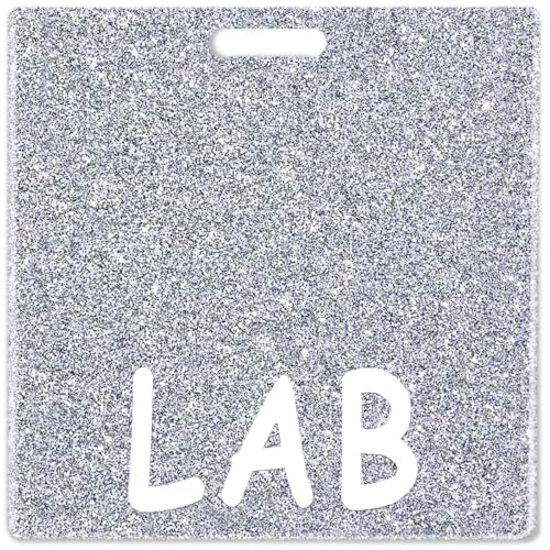Abamilaka Horizontaler Kartenhalter für Labor, Silber, LAB Tech Badge Reel, Glitzer, Acryl, Zubehör, Abzeichen, Freunde, Bling, Kollegen, Krankenschwester, Labor, Geschenke, Identifikationsanhänger Abamilaka Horizontaler Kartenhalter für Labor, Silber, LAB Tech Badge Reel, Glitzer, Acryl, Zubehör, Abzeichen, Freunde, Bling, Kollegen, Krankenschwester, Labor, Geschenke, Identifikationsanhänger von abamilaka