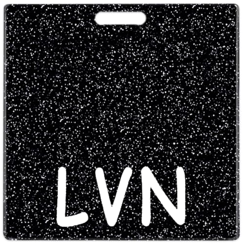 Abamilaka LVN Badge Buddy Card Bling Badge Reel Holder Buddies Horizontal ID Name Cards Glitter Identification Tags Nursing Accessories Nurse Gifts for Women Abamilaka LVN Badge Buddy Card Bling Badge Reel Holder Buddies Horizontal ID Name Cards Glitter Identification Tags Nursing Accessories Nurse Gifts for Women von abamilaka