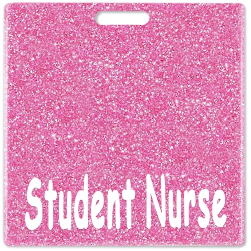 Abamilaka Rosa Krankenschwester-Abzeichen für Studenten, Krankenschwestern, Glitzer, horizontal, Acryl, glitzernd, für Krankenschwestern, Geschenk, Abzeichen, Freunde, Ausweis, Namenskarte, Kollegen Abamilaka Rosa Krankenschwester-Abzeichen für Studenten, Krankenschwestern, Glitzer, horizontal, Acryl, glitzernd, für Krankenschwestern, Geschenk, Abzeichen, Freunde, Ausweis, Namenskarte, Kollegen von abamilaka