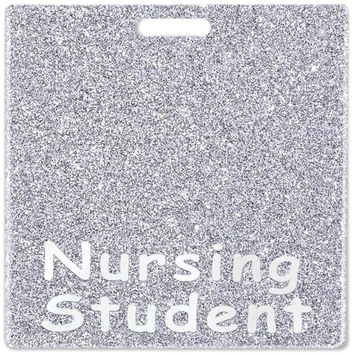 Abamilaka Silberfarbener Kartenhalter für Krankenschwestern, niedliches Glitzer-Abzeichen, Zubehör, Kollegen, Krankenschwestern, Geschenke, horizontal, Acryl, glitzernd, Ausweis, Namenskarte Abamilaka Silberfarbener Kartenhalter für Krankenschwestern, niedliches Glitzer-Abzeichen, Zubehör, Kollegen, Krankenschwestern, Geschenke, horizontal, Acryl, glitzernd, Ausweis, Namenskarte von abamilaka