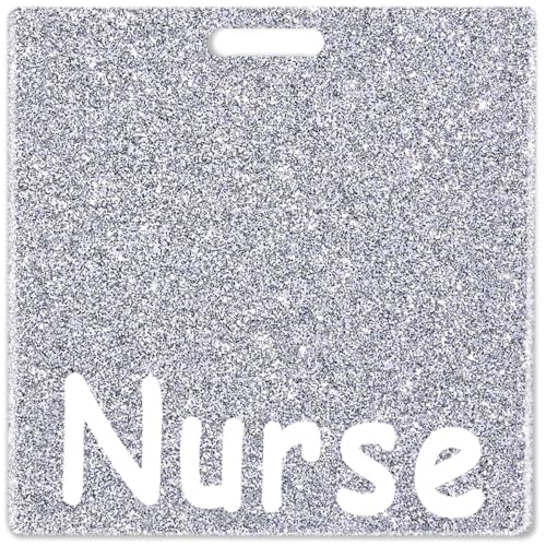 Abamilaka Silbernes Krankenschwester-Abzeichen, Kumpel-Karte, Glitzer, Kollegen, Krankenschwestern, Geschenke, horizontales Abzeichen, Spule, Acryl, Bling-Abzeichen, Kumpel-Halter, LPN, LVN Abamilaka Silbernes Krankenschwester-Abzeichen, Kumpel-Karte, Glitzer, Kollegen, Krankenschwestern, Geschenke, horizontales Abzeichen, Spule, Acryl, Bling-Abzeichen, Kumpel-Halter, LPN, LVN von abamilaka