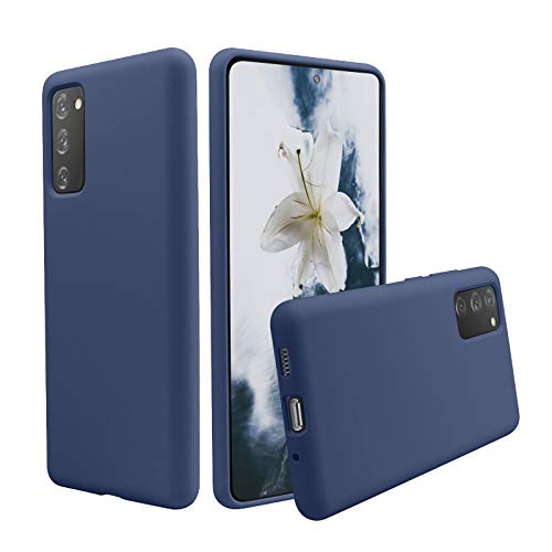 abitku Liquid Silicone Kompatibel mit Samsung Galxy S20 FE Case 6,5”, Verdickte Stoßfeste Flüssige Silikon Handyhülle mit Rundumschutz Schutzhülle (Blau) von abitku