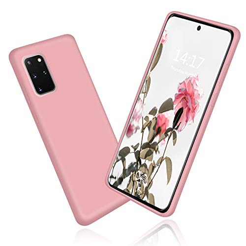 abitku Galaxy S20 Plus Hülle, Galaxy S20+ Hülle Silikon, Slim Dünn Licht Glatt Stoßfest Schutz Protective Handy Hülle für for Samsung Galaxy S20+ 5g 6.7 Zoll 2020, Rosa von abitku