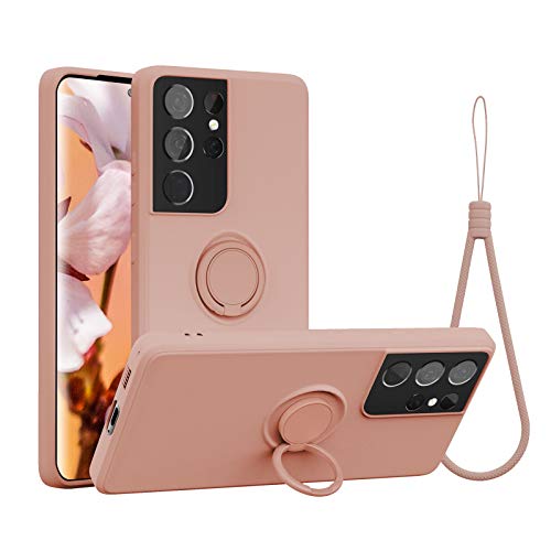 abitku Compatible mit Samsung Gaxlaxy S21 Ultra Handyhülle, Silikon Case mit 360 Grad Ring Halter Hülle mit Lanyard hülle Magnetische Handyhalterung für Auto abitku Compatible mit Samsung Gaxlaxy S21 Ultra Handyhülle, Silikon Case mit 360 Grad Ring Halter Hülle mit Lanyard hülle Magnetische Handyhalterung für Auto von abitku