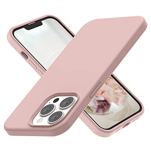 abitku Liquid Silicone Kompatibel mit iPhone 13 Pro Hülle 6,1”, Verdickte Stoßfeste Flüssige Silikon Handyhülle mit Rundumschutz Schutzhülle (Rosa) von abitku