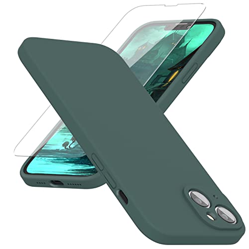 abitku Silikon Hülle Kompatibel mit iPhone 14 Hülle 6,1 Zoll 2022, iPhone 14 Case Silikon Handyhülle Kameraschutz, Kratzfestes Weiches Mikrofaserfutter, (Grün) von abitku