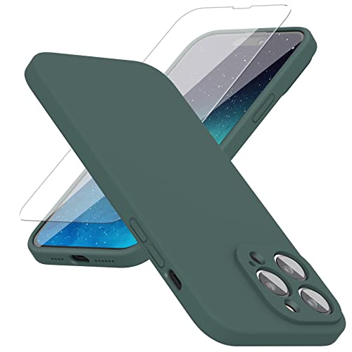 abitku Silikon Hülle Kompatibel mit iPhone 14 Pro Max Hülle 6,7 Zoll 2022, iPhone 14 Pro Max Case Silikon Handyhülle Kameraschutz, Kratzfestes Weiches Mikrofaserfutter, (Grün) von abitku