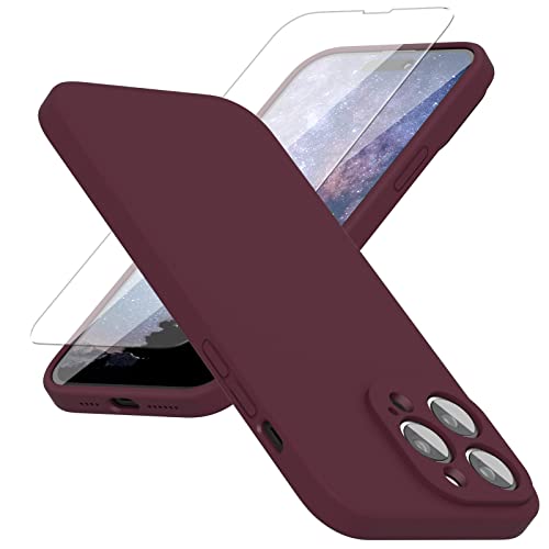abitku Silikon Hülle Kompatibel mit iPhone 14 Pro Max Hülle 6,7 Zoll 2022, iPhone 14 Pro Max Case Silikon Handyhülle Kameraschutz, Kratzfestes Weiches Mikrofaserfutter, (Pflaume) von abitku