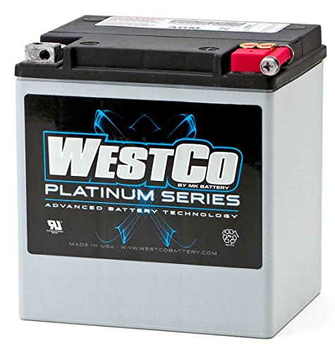 WCP30 Wartungsfreie AGM Batterie von WESTCO für Harley Davidson Modelle 66010-97A, 11-529, YIX30L-BS, HVT-02, 66010-97C, 66010-97B, YTX30L-BS von accuZentrale Fürth