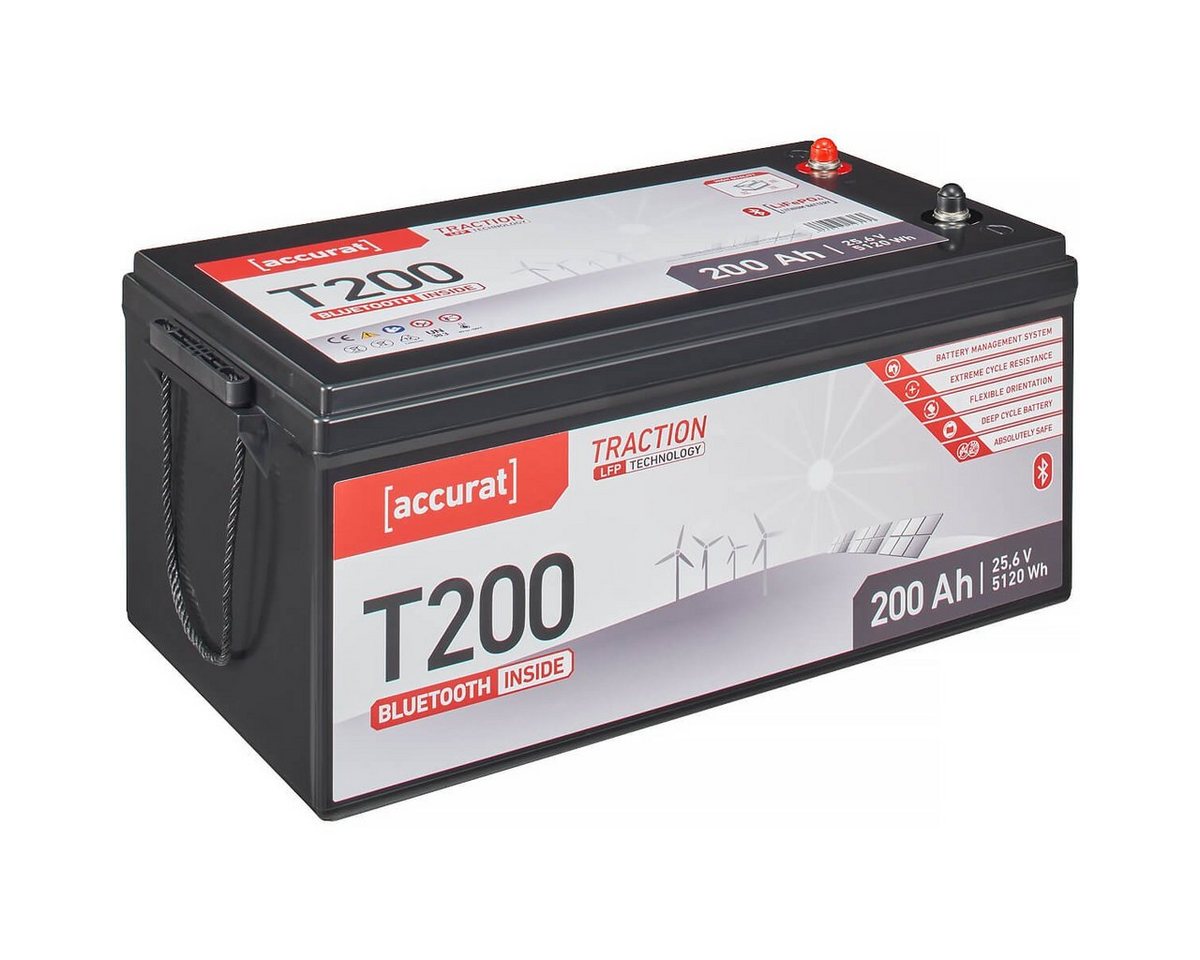 accurat Accurat Traction T200 LFP BT 24V LiFePO4 Lithium 200Ah Batterie, (24 V V) von accurat