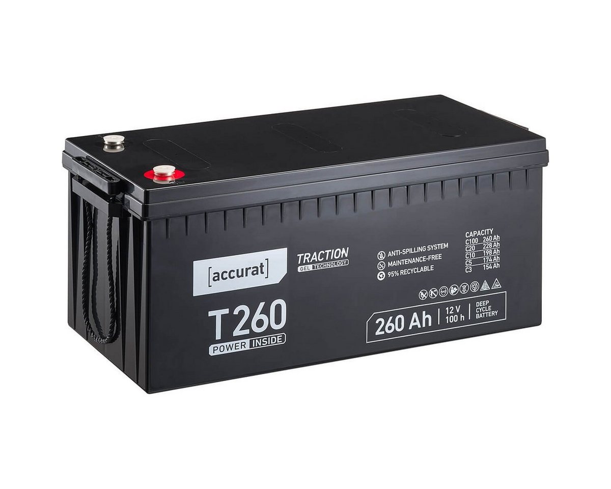 accurat Accurat Traction T260 GEL 12V Batterie 260Ah Batterie, (12 V V) von accurat