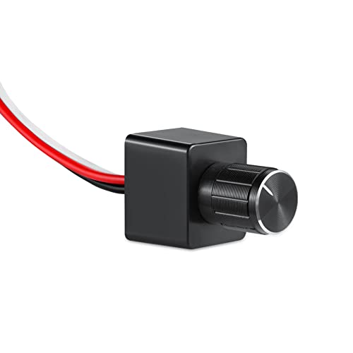 acegoo 12V Dimmer PWM Dimmschalter Kontrolleur 4A für Boot Wohnmobil Wohnwagen Camper Auto, für Dimmbare LED-Lampen, Halogen, Glühlampe, Einzelfarbe LED Streifen Beleuchtung, Kontrolle Helligkeit von acegoo