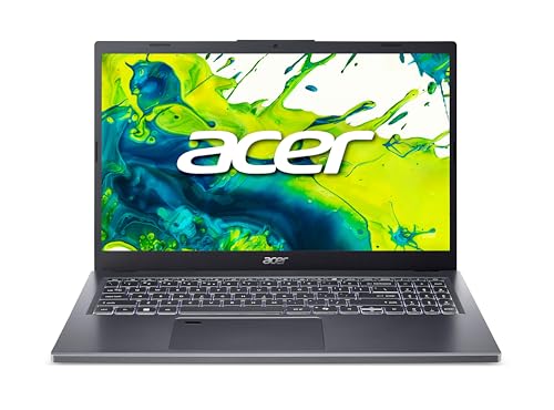 Acer Aspire 15 (A15-51M-95T2) Laptop, 15,6" FHD IPS Display, Intel Core i9-13900H, 32 GB RAM, 1 TB SSD, Intel Iris Xe Grafik, Windows 11, QWERTZ Tastatur, grau von acer