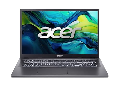 Acer Aspire 17 (A17-51M-77Z7) Laptop | 17" FHD IPS Display | Intel Core i7-13620H | 16 GB RAM | 512 GB SSD | Intel UHD Graphics | Windows 11 | QWERTZ Tastatur | grau von acer