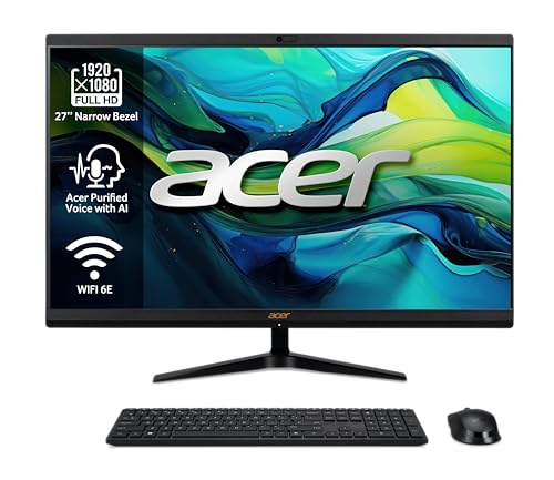 Acer Aspire C27-1800 All-in-One-PC mit 27 Zoll FHD LED LCD (Intel Core i5-12450H, 16 GB DDR4, 1024 GB SSD, Wireless Keyboard/Wireless Mouse) – Windows 11 Home von acer