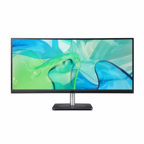 acer CB343CUR Computer Monitor 86.4 cm (34") 3440 x 1440 Pixels UltraWide Quad HD LED Black,Silver von acer