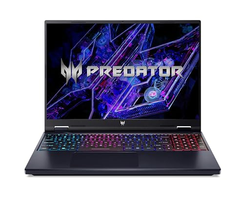 Acer Predator Helios Neo 16 (PHN16-72-90NP) Gaming Laptop | 16" WQXGA 240Hz Display | Intel Core i9-14900HX | 32 GB RAM | 1 TB SSD | NVIDIA GeForce RTX 4060 | Windows 11 | QWERTZ Tastatur | schwarz von acer