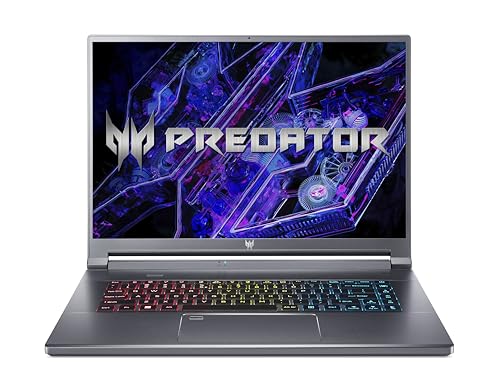 Acer Predator Triton 500SE (PT516-52s-97X1) Gaming Laptop | 16 WQXGA 240Hz Display | Intel Core i9-12900H | 32 GB RAM | 2 TB SSD | NVIDIA Geforce RTX 3080 Ti | Windows 11 | QWERTZ Tastatur | grau von acer