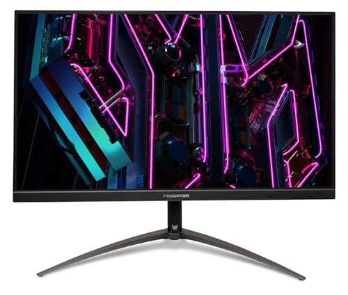 Acer Predator XB323QUM3bmiiphx Monitor Gaming PC 31.5", QHD IPS Display, 180Hz, 0.5ms, FreeSync Premium, HDMI 2.1, DP 1.4, Höhenverstellung, ZeroFrame, integrierte Lautsprecher, HDMI-Kabel, DP im von acer