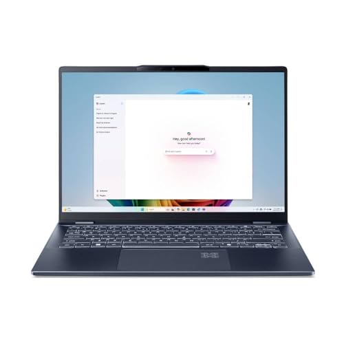 Acer Swift 14 AI OLED Ultra-Schlanker Laptop, 14" OLED 2,8K Touchscreen (2880 x 1800), Intel Core Ultra 7 258V Quad-Core 2,2 GHz, 32GB LPDDR5X, 1TB SSD, Intel Arc Grafik, Windows 11 Home, Blau von acer