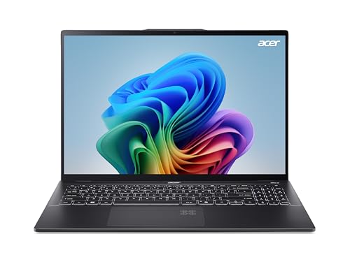 Acer Swift 16 AI OLED (SF16-51-74C3) AI Notebook 47 Tops | 16" WQ2.8K OLED 120Hz Display | Intel Core Ultra 7 256V | 16 GB RAM | 1 TB SSD | Intel Arc Grafik 140V | Windows 11 | QWERTZ Tastatur von acer