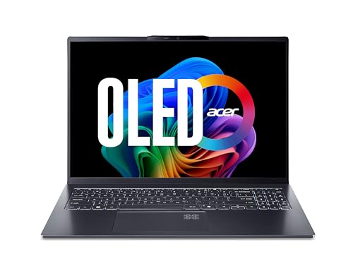 Acer Swift Go 16 AI OLED (SFG16-61-R5CB) AI Notebook 50 Tops | 16" WUXGA+ OLED 120Hz Display | AMD Ryzen Al 7 350 | 32 GB RAM | 1 TB SSD | AMD Radeon 860M | Windows 11 | QWERTZ Tastatur | grau von acer