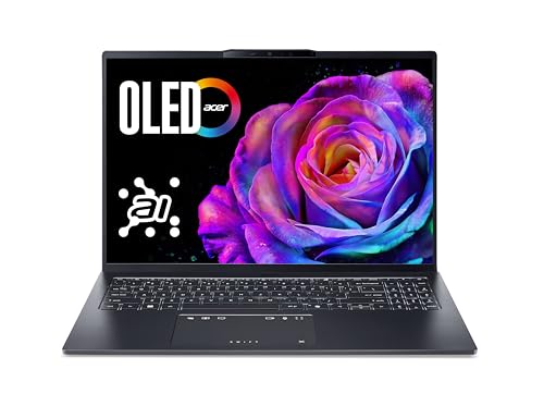 Acer Swift Go 16 OLED (SFG16-73-7943) Ultrabook/Laptop, 16" WUXGA+ OLED 120Hz Display, Intel Core Ultra 7 255H, 16 GB RAM, 1 TB SSD, Intel Arc 140T GPU, Windows 11, QWERTZ Tastatur, grau von acer