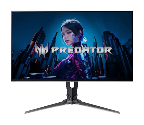 Predator X27U F3 Gaming Monitor 26.5 Inch (69 cm Screen) WQHD, OLED, 480Hz, 0.01ms (PRT)/0.03ms (GTG), DP 1.4, 2xHDMI 2.1, Type-C 90W, USB HUB, Height-Adjustable, Rotatable, FreeSync Premium Pro von acer