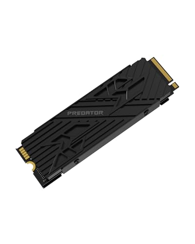 acer Predator GM7000 Heatsink Gaming SSD 4TB - bis zu 7400 MB/s Lesen - M.2 NVMe PCIe Gen4 DRAM Cache mit Kühlkörper, Internes Solid State Laufwerk für Laptop & Desktop PC - PS5 Kompatibel von acer
