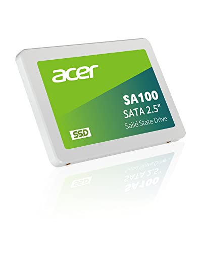 acer SA100 480GB SATA III 2,5" SSD bis zu 560 MB/s Lesen - PC Internes Solid State Drive für Laptop & Desktop-PC – Schnell, Leise, Stoßfest acer SA100 480GB SATA III 2,5" SSD bis zu 560 MB/s Lesen - PC Internes Solid State Drive für Laptop & Desktop-PC – Schnell, Leise, Stoßfest von acer