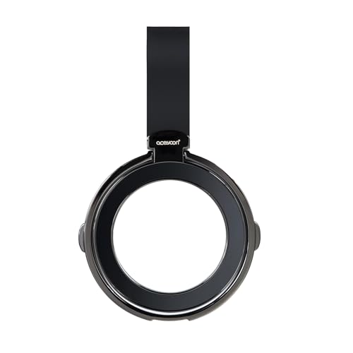 aceyoon Groß Handyringhalterung Finger Magnetisch, Handy Griff Halter für MagSafe 360° Drehbare und 180° Faltbare Ringhalter Handy für iPhone 15/14/13/12, Smartphone mit Metallring (Magnetisch) von aceyoon