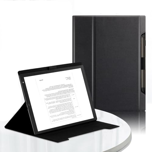 Schutzhülle für Snoy DPT-RP1 13,3 Zoll 2020 Release Tablet Protector Smart Classics PU Leder Hülle mit Auto Sleep/Wake für Snoy DPT-RP1 Slim Case (Schwarz) von achard