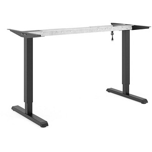 actiforce Steelforce Pro 300 Slim elektrisch höhenverstellbares Schreibtischgestell schwarz ohne Tischplatte, T-Fuß-Gestell schwarz 101,0 - 151,0 x 60,0 cm von actiforce