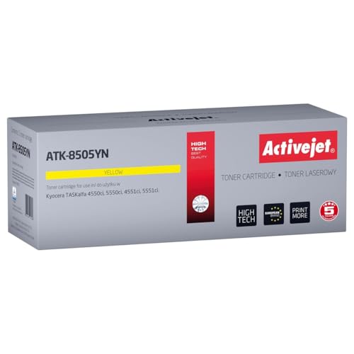 ACTIVEJET Toner, ATK-8505YN Reemplazo para Kycera, TK-8505Y Supreme 20000, Pag Amarillo von activejet