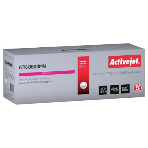 ACTIVEJET Toner, ATK-8600MN Reemplazo para Kycera, TK-8600M Supreme 20000, Pag Magnta von activejet