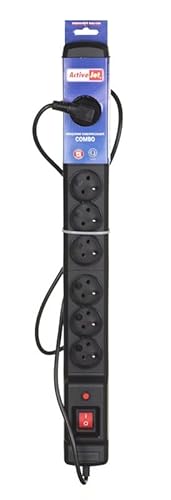 Activejet ACJ Combo 9GN 5M Black Power Strip with Cord von activejet