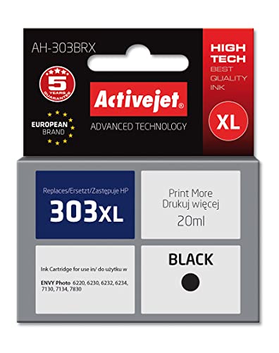 Activejet AH-303BRX Ink for HP Printer HP 303XL T6N04AE Replacement; Premium; 20 ml; Black von activejet