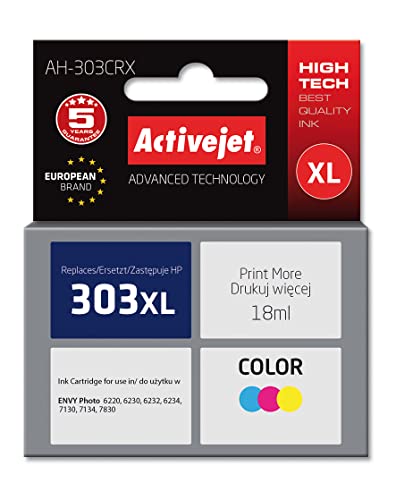 Activejet AH-303CRX Ink for HP Printer HP 303XL T6N03AE Replacement; Premium; 18 ml; Color von activejet